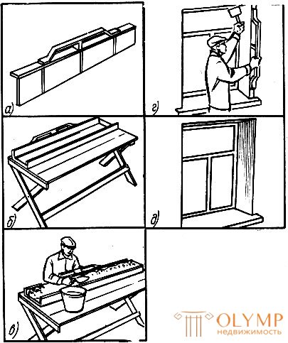 штукатурные работы 20. Формование и установка откосов, установка подоконников