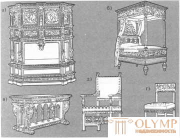   The main periods in the history of the development of furniture 