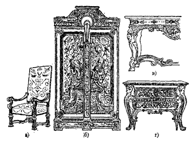 Франция мебель 17 века
