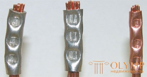 Comparison of contact connections (terminal blocks) for apartment wiring