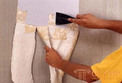   Accurate removal of old wallpaper from drywall in different ways 