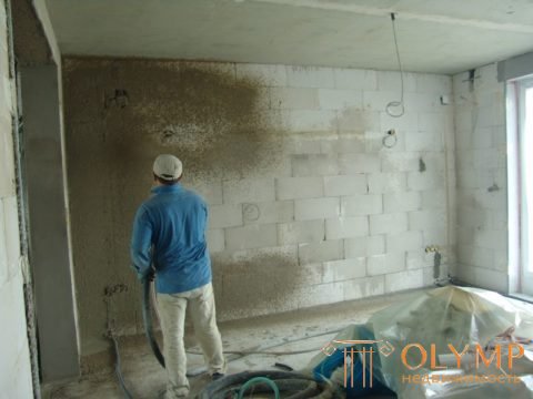   Interior walls of aerated concrete blocks: the choice of materials and technologies 
