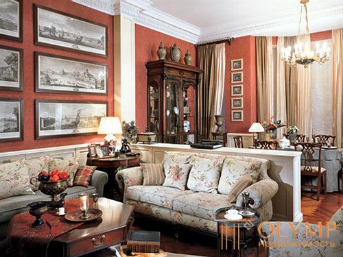   Style in interior design Victorian style 