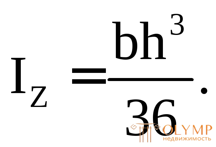 Моменты инерции простых сечений