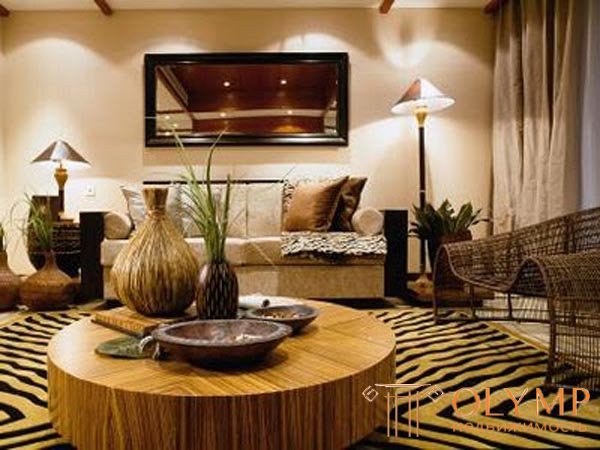   African style in interior design 