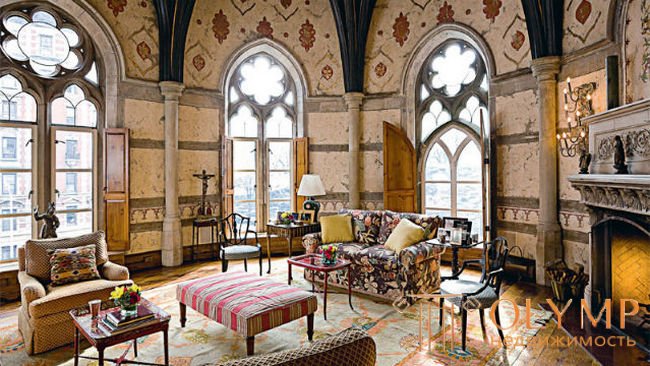   Gothic style in interior design 